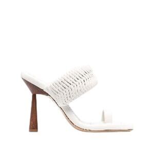 Gia Borghini Woven White Rhw Sandals Size 41 EU / US 11